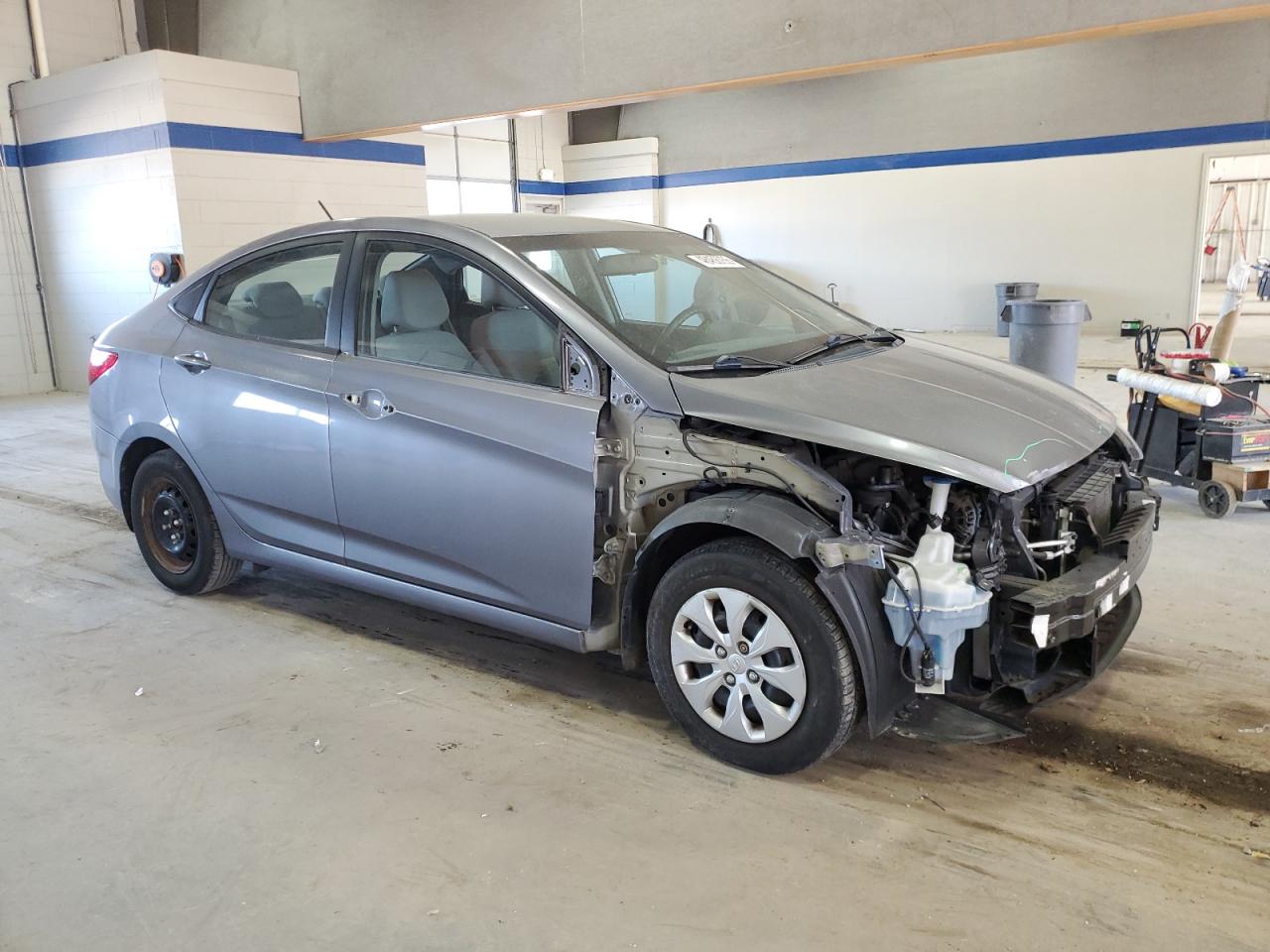2015 Hyundai Accent VIN KMHCT4AE5FU847194 Copart auction photo, front end damage thumbnail 4