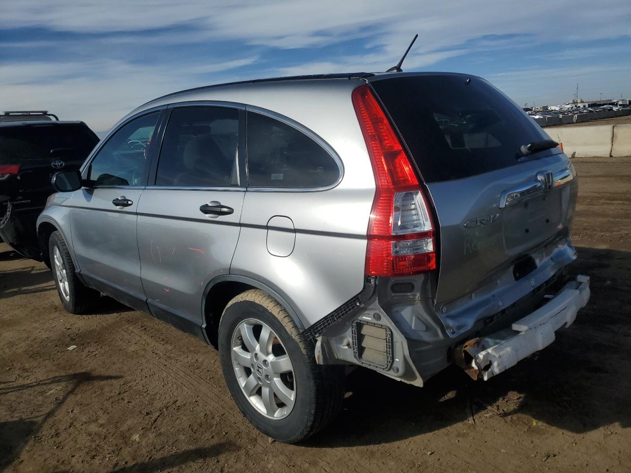 2007 Honda CR-V VIN JHLRE48507C001399 Copart auction photo, rear end / front end damage thumbnail 2