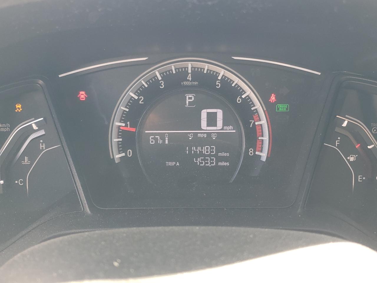 2017 Honda Civic VIN 2HGFC2F57HH524156 Copart auction photo, rear end / mechanical damage thumbnail 9