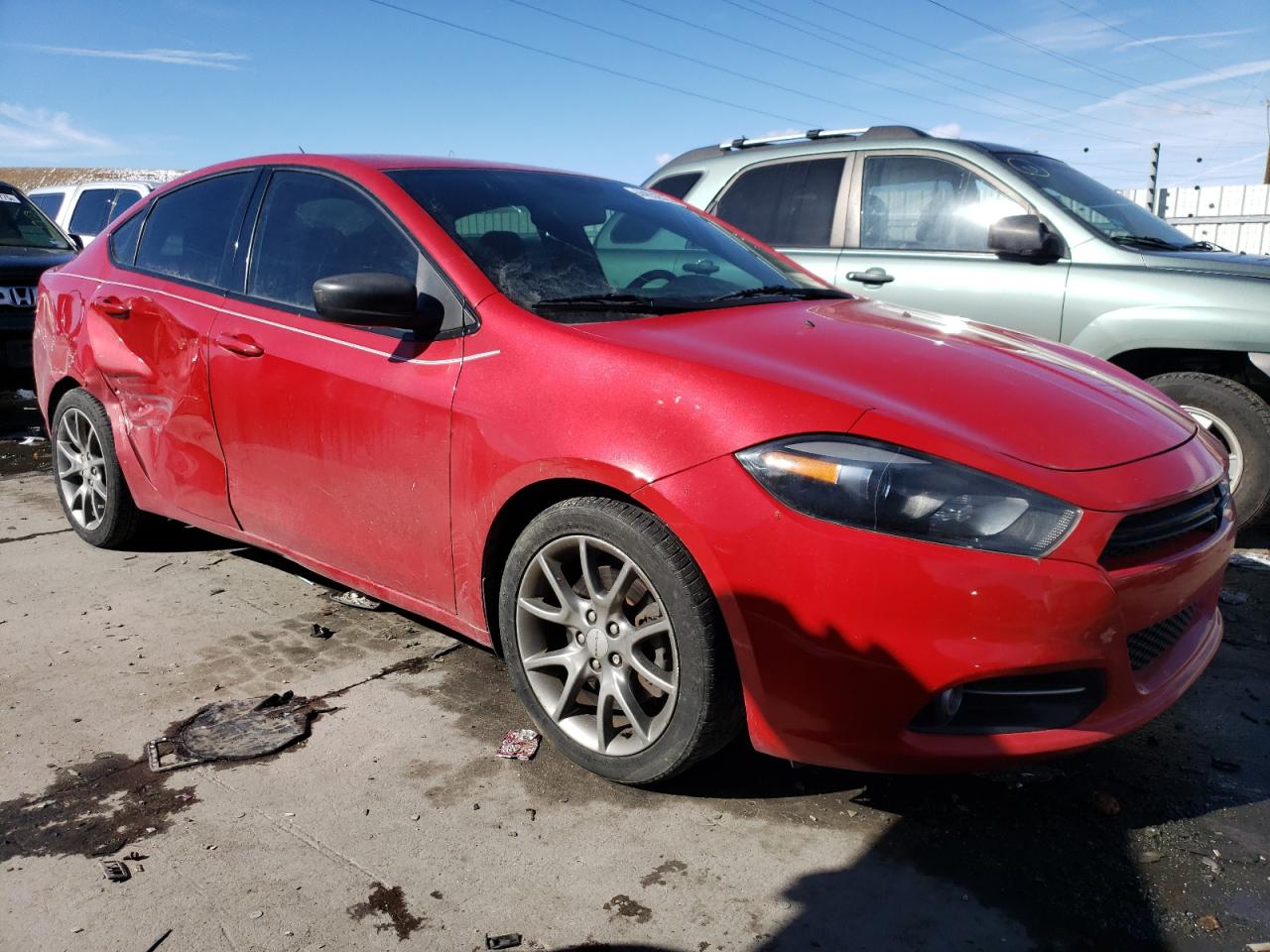 2014 Dodge Dart VIN 1C3CDFBB1ED903443 Copart auction photo, side / rear end damage thumbnail 4