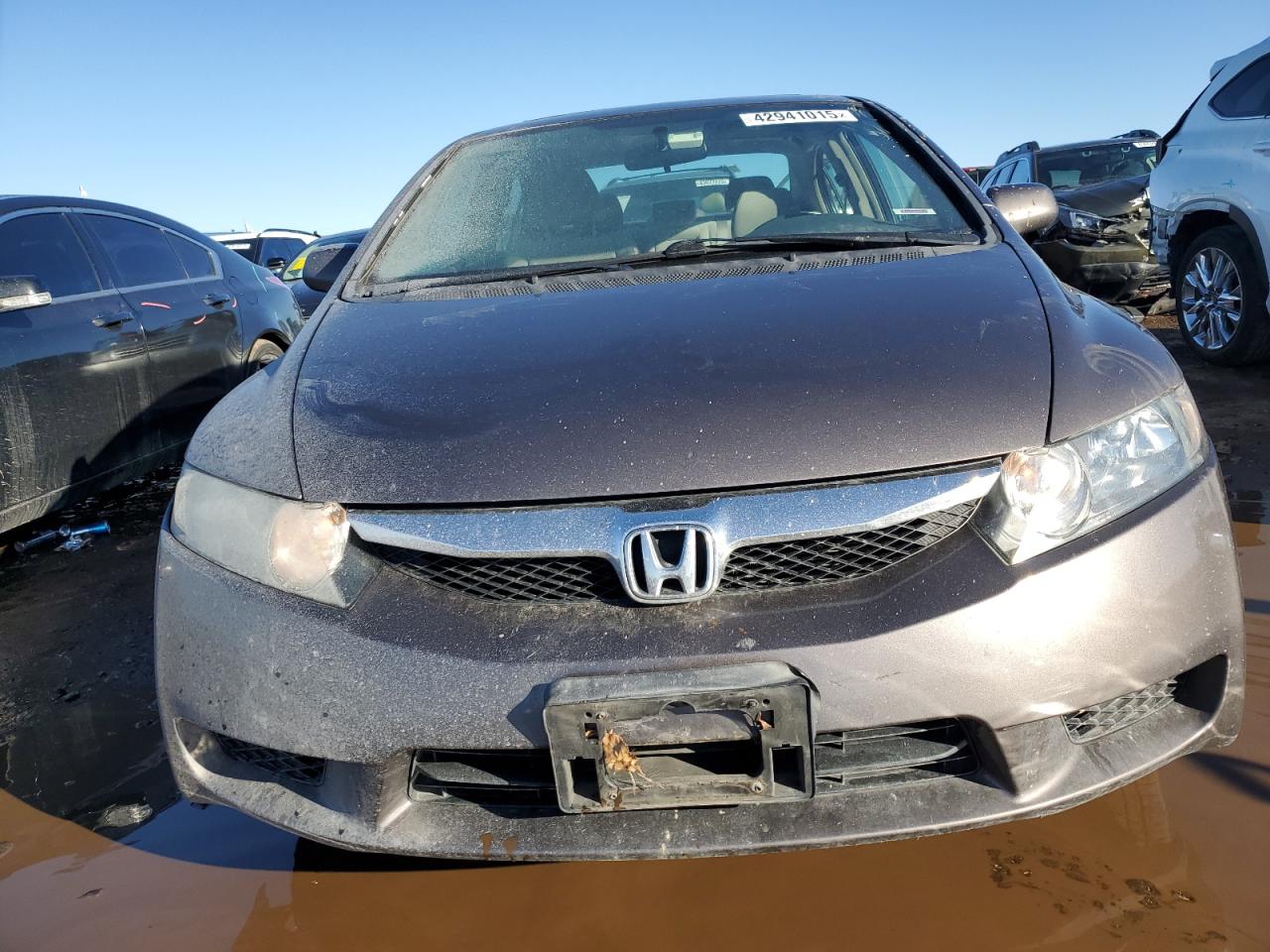 2011 Honda Civic VIN 2HGFA1F80BH539082 Copart auction photo, front end / undercarriage damage thumbnail 5