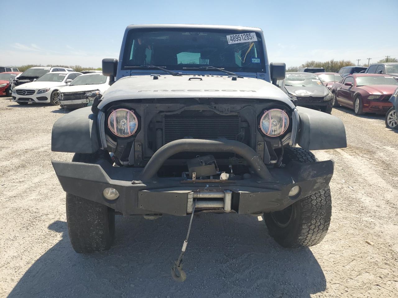 2013 Jeep Wrangler VIN 1C4BJWDG1DL704955 Copart auction photo, front end / minor dent/scratches damage thumbnail 5