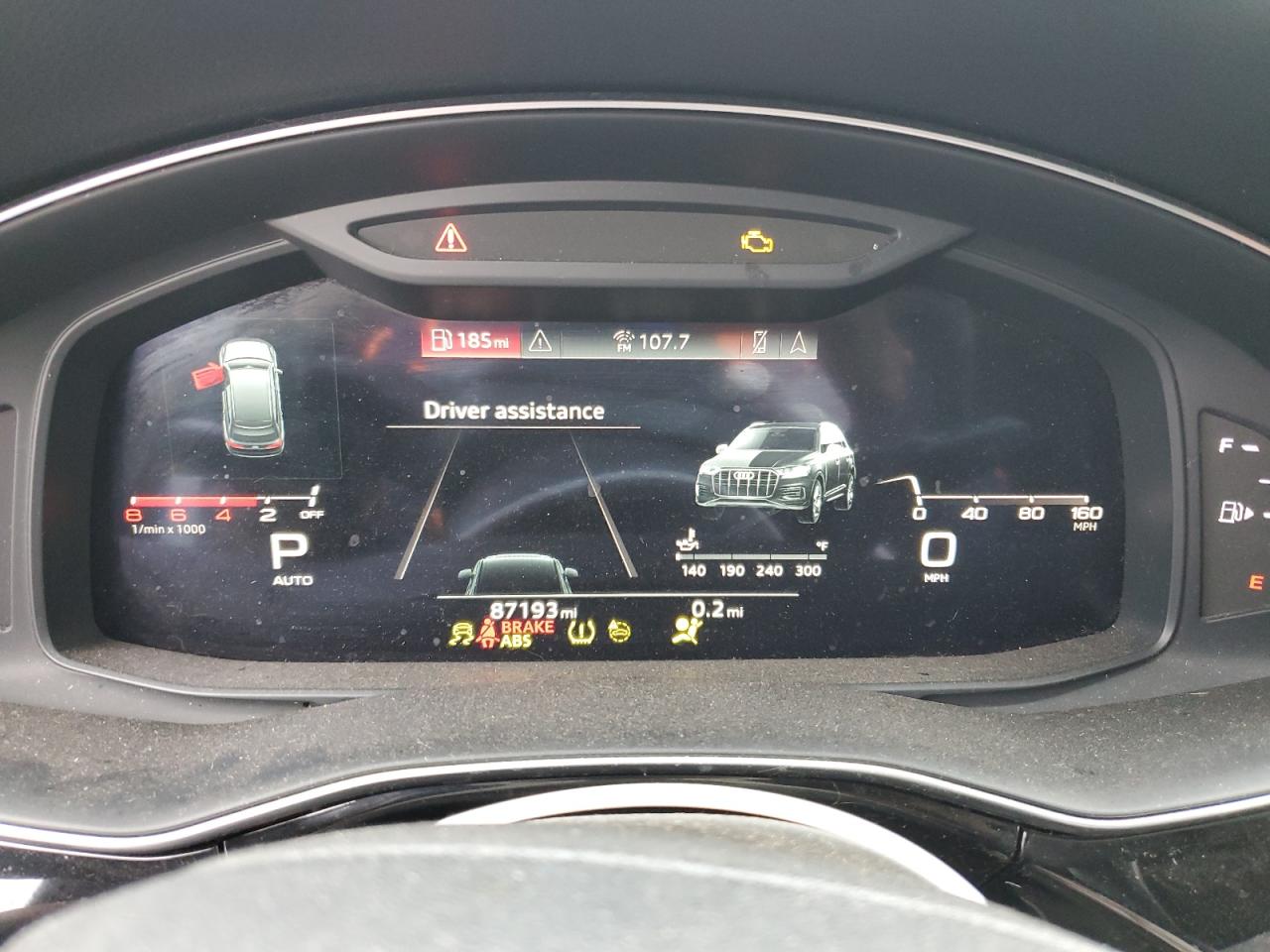 2021 Audi Q7 VIN WA1LXAF71MD018518 Copart auction photo, front end / side damage thumbnail 9