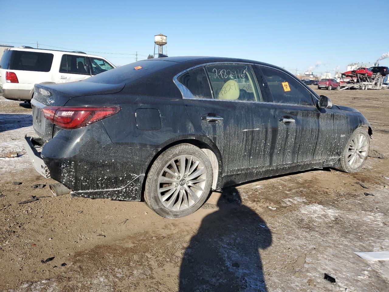 2020 Infiniti Q50 VIN JN1EV7AR2LM250420 Copart auction photo, front end / rear end damage thumbnail 3