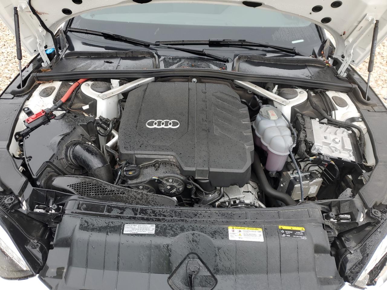 2023 Audi A5 VIN WAUTAAF55PA022631 Copart auction photo, front end / side damage thumbnail 11