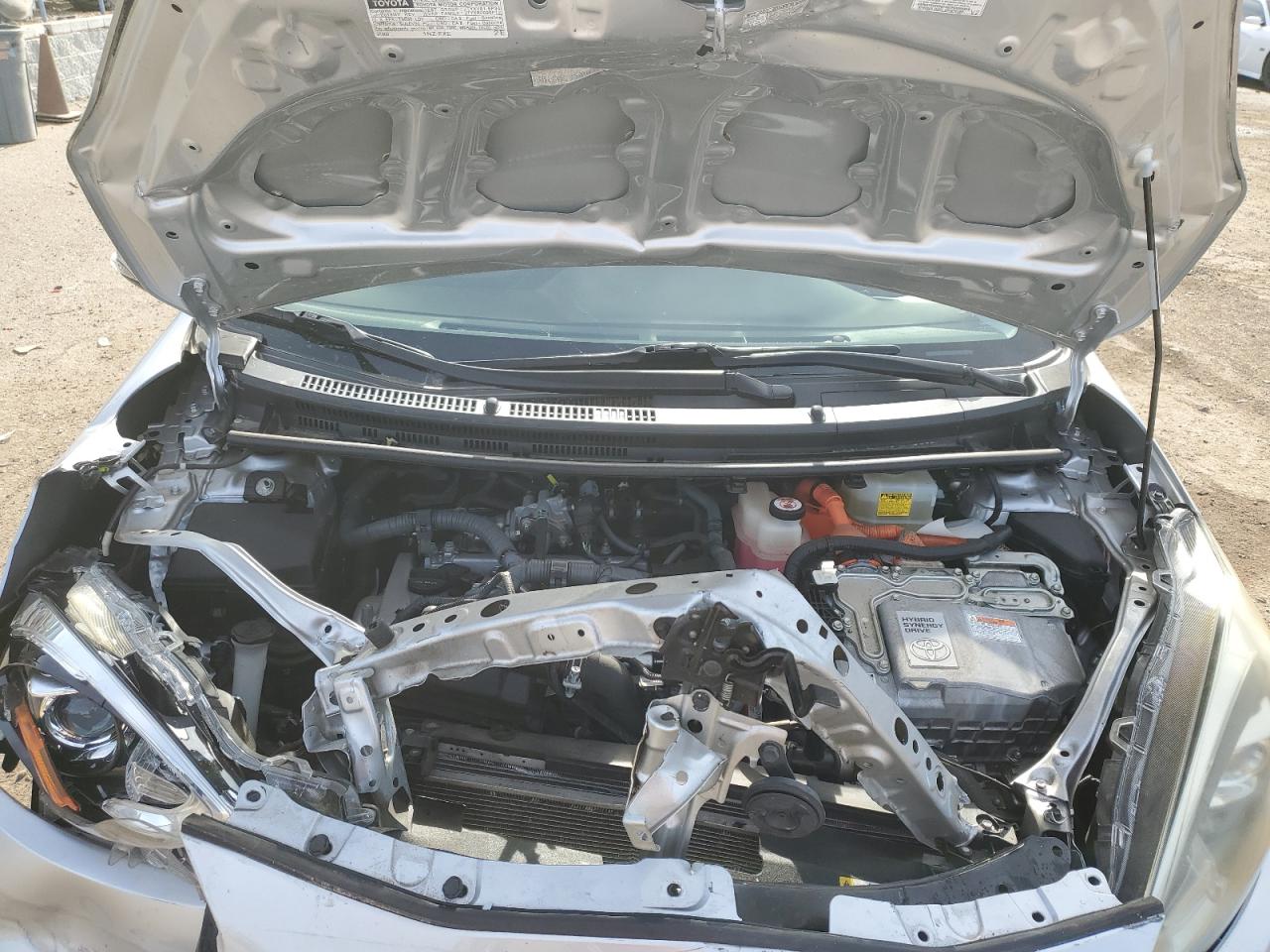 2018 Toyota Prius VIN JTDKDTB38J1604428 Copart auction photo, front end damage thumbnail 11