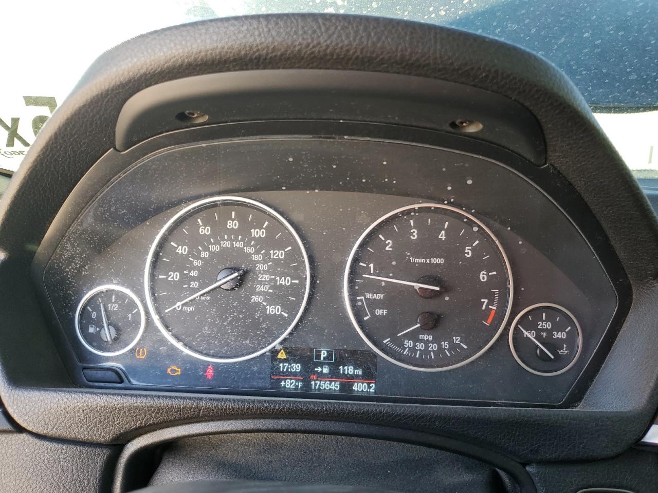2015 BMW 3er VIN WBA3C1C54FK121349 Copart auction photo, front end / side damage thumbnail 9