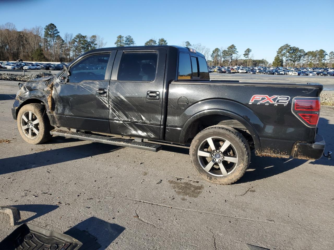2014 Ford F-150 VIN 1FTFW1CT8EFB73841 Copart auction photo, front end / side damage thumbnail 2