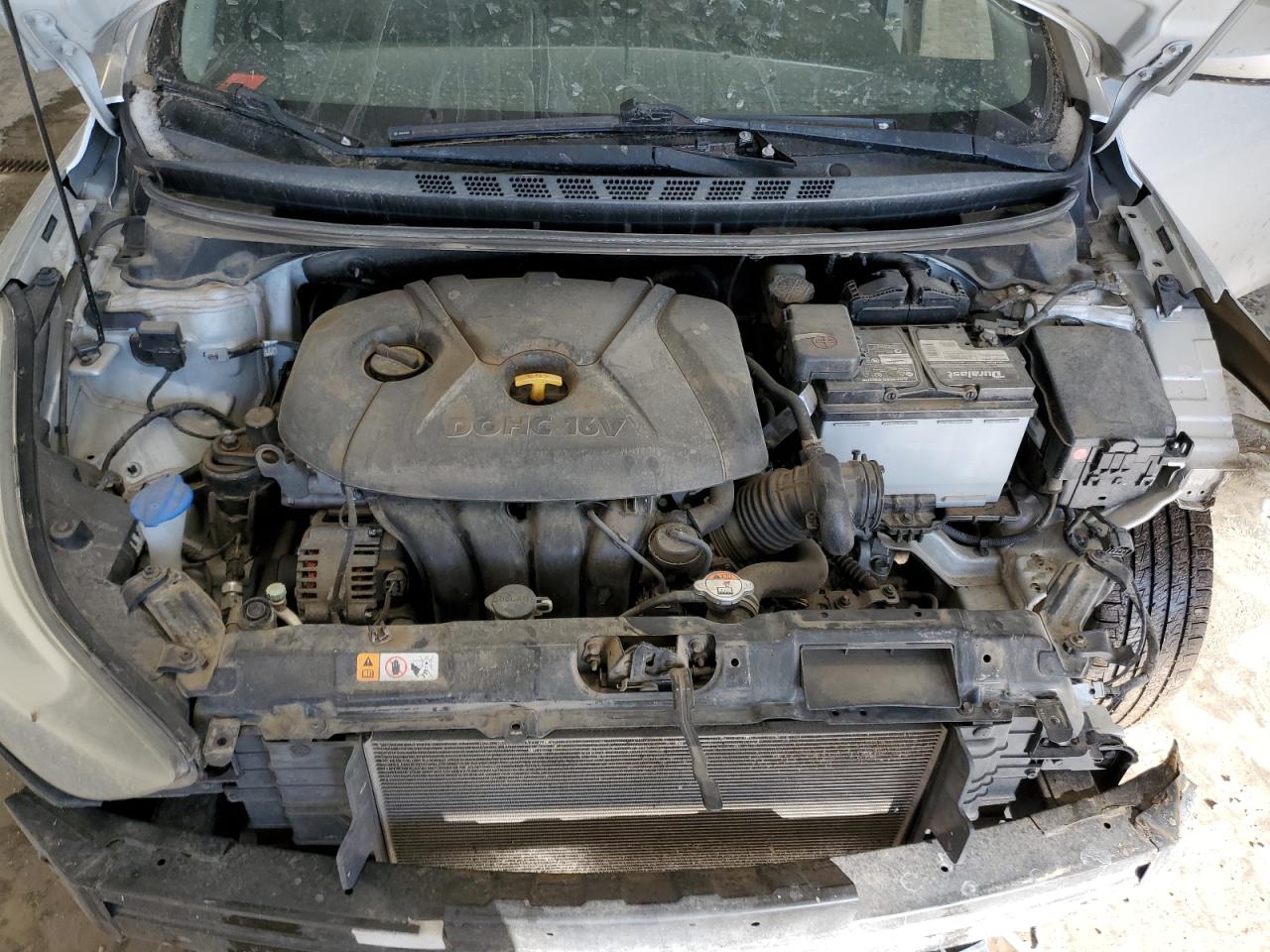 2016 Hyundai Elantra VIN 5NPDH4AE3GH706212 Copart auction photo, front end damage thumbnail 11