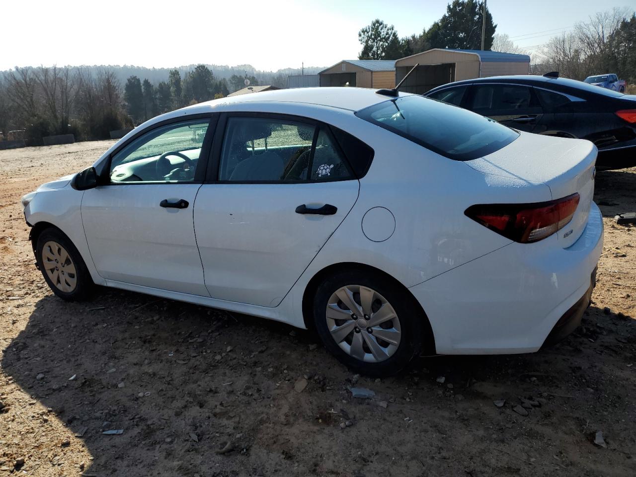 2018 KIA Rio VIN 3KPA24AB1JE059833 Copart auction photo, side / front end damage thumbnail 2