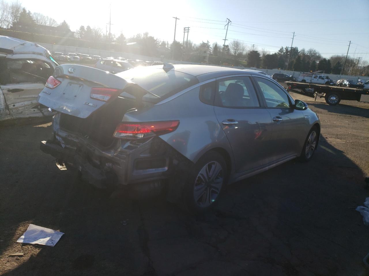 2017 KIA Optima VIN KNAGU4LE7H5013485 Copart auction photo, rear end damage thumbnail 3
