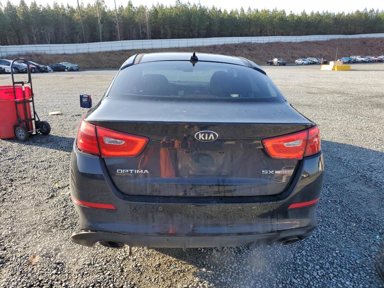 2015 KIA Optima VIN 5XXGR4A65FG504212 Copart auction photo, all over damage thumbnail 6