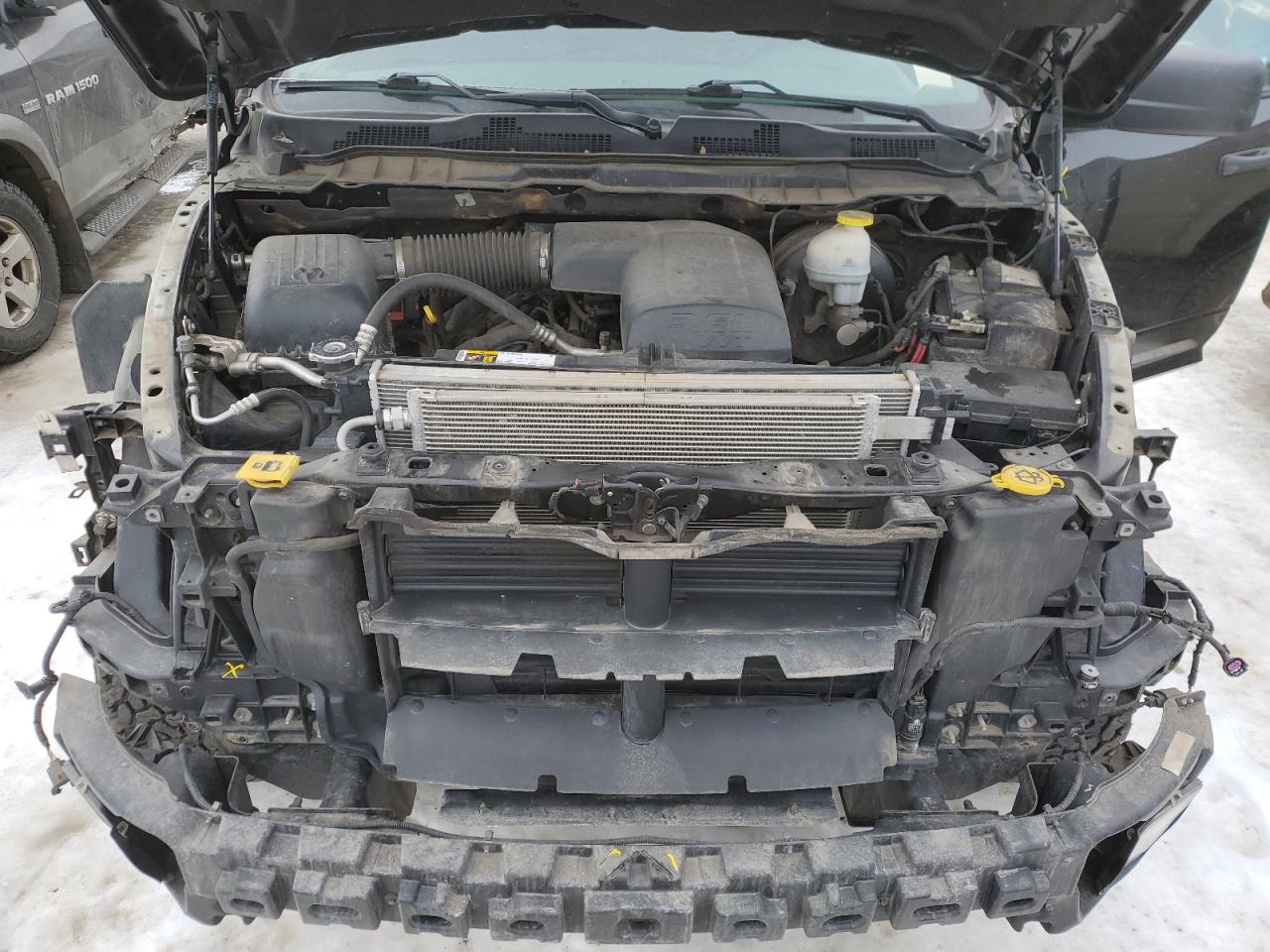 2020 RAM 1500 VIN 1C6RR7FG4LS117235 Copart auction photo, front end / mechanical damage thumbnail 11
