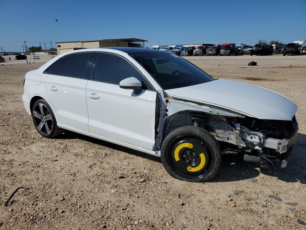 2016 Audi A3 VIN WAUA7GFF1G1052078 Copart auction photo, front end / side damage thumbnail 4