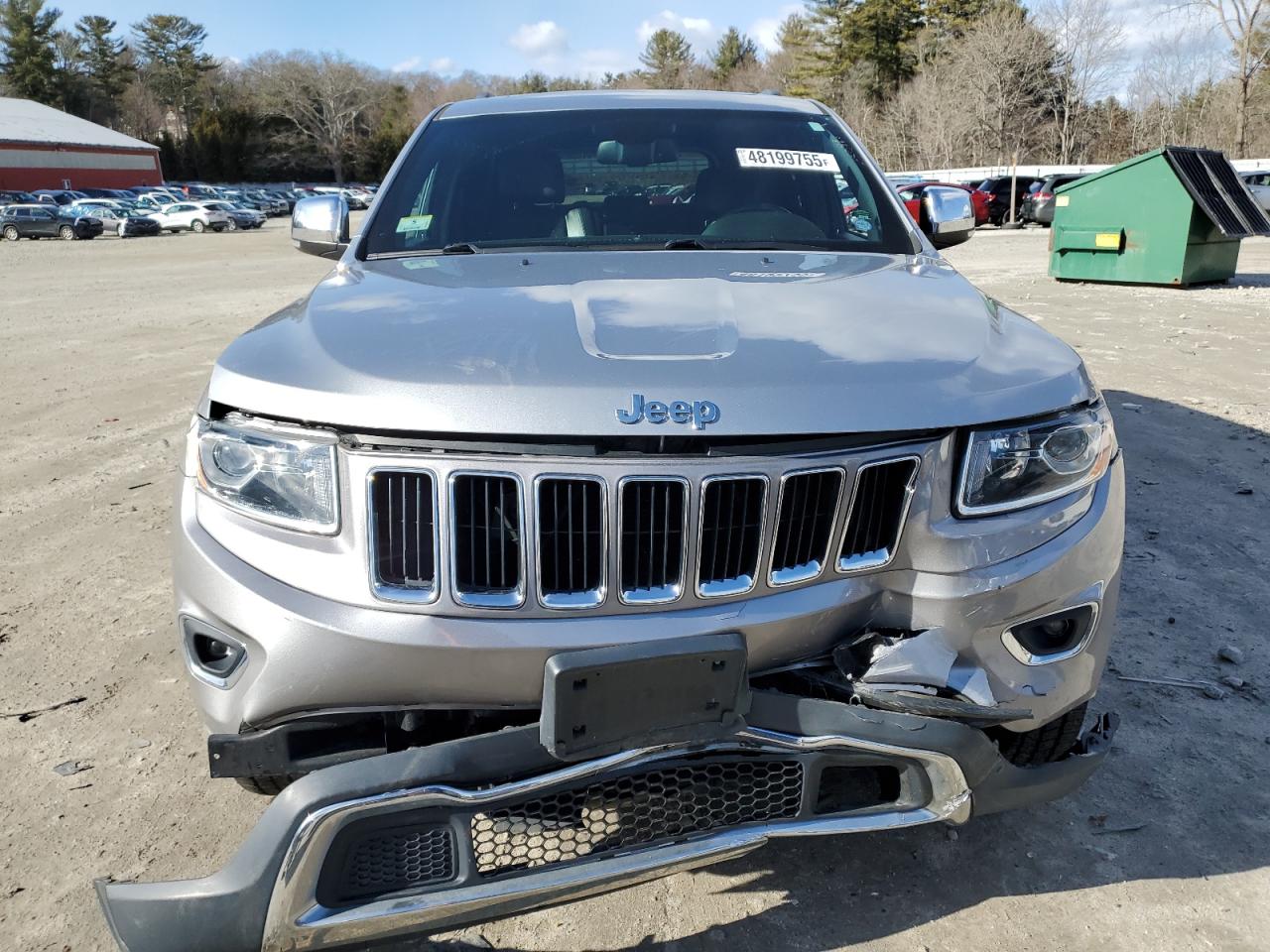 2015 Jeep Grand Cherokee VIN 1C4RJFBG8FC890157 Copart auction photo, front end / minor dent/scratches damage thumbnail 5