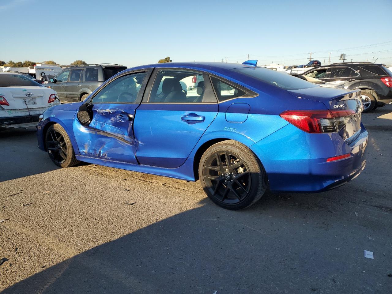 2022 Honda Civic VIN 2HGFE2F5XNH553396 Copart auction photo, side damage thumbnail 2