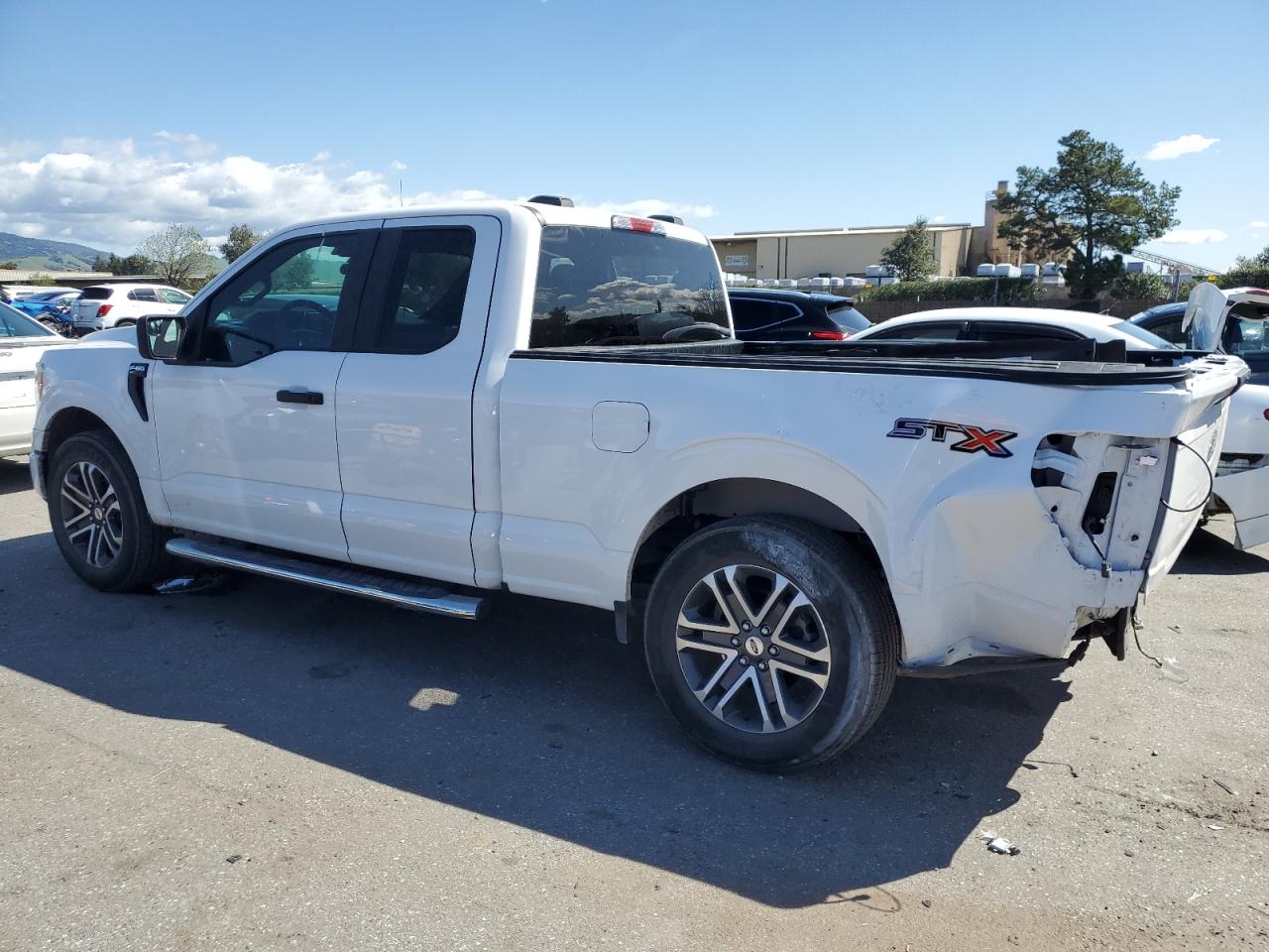 2021 Ford F-150 VIN 1FTEX1CP3MFA79134 Copart auction photo, rear end / side damage thumbnail 2