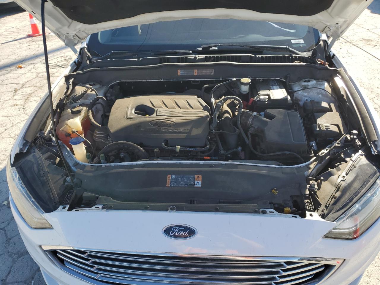 2017 Ford Fusion VIN 3FA6P0HD3HR198331 Copart auction photo, rear end / side damage thumbnail 12