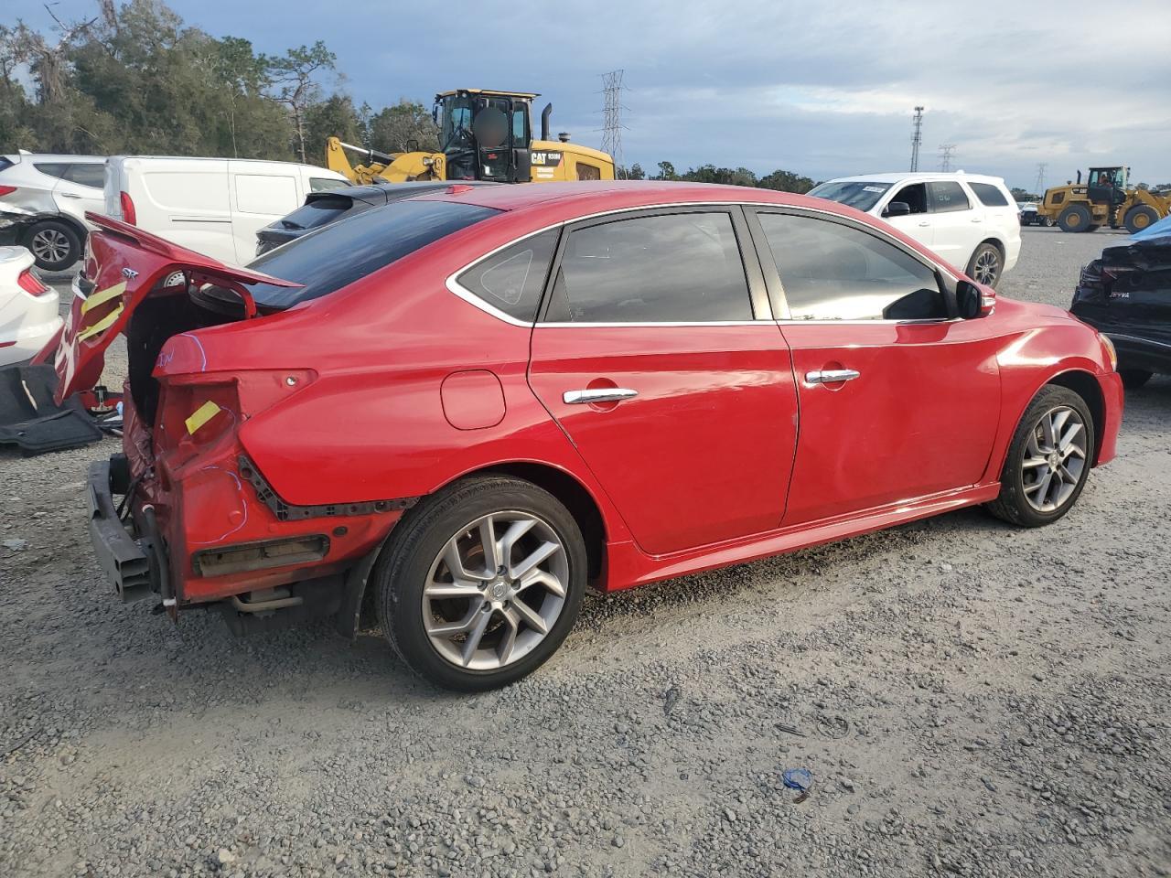 2015 Nissan Sentra VIN 3N1AB7AP2FY243796 Copart auction photo, rear end / side damage thumbnail 3
