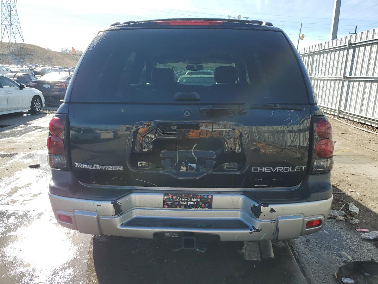 2004 Chevrolet TrailBlazer VIN 1GNDT13S542411598 Copart auction photo, rear end damage thumbnail 6