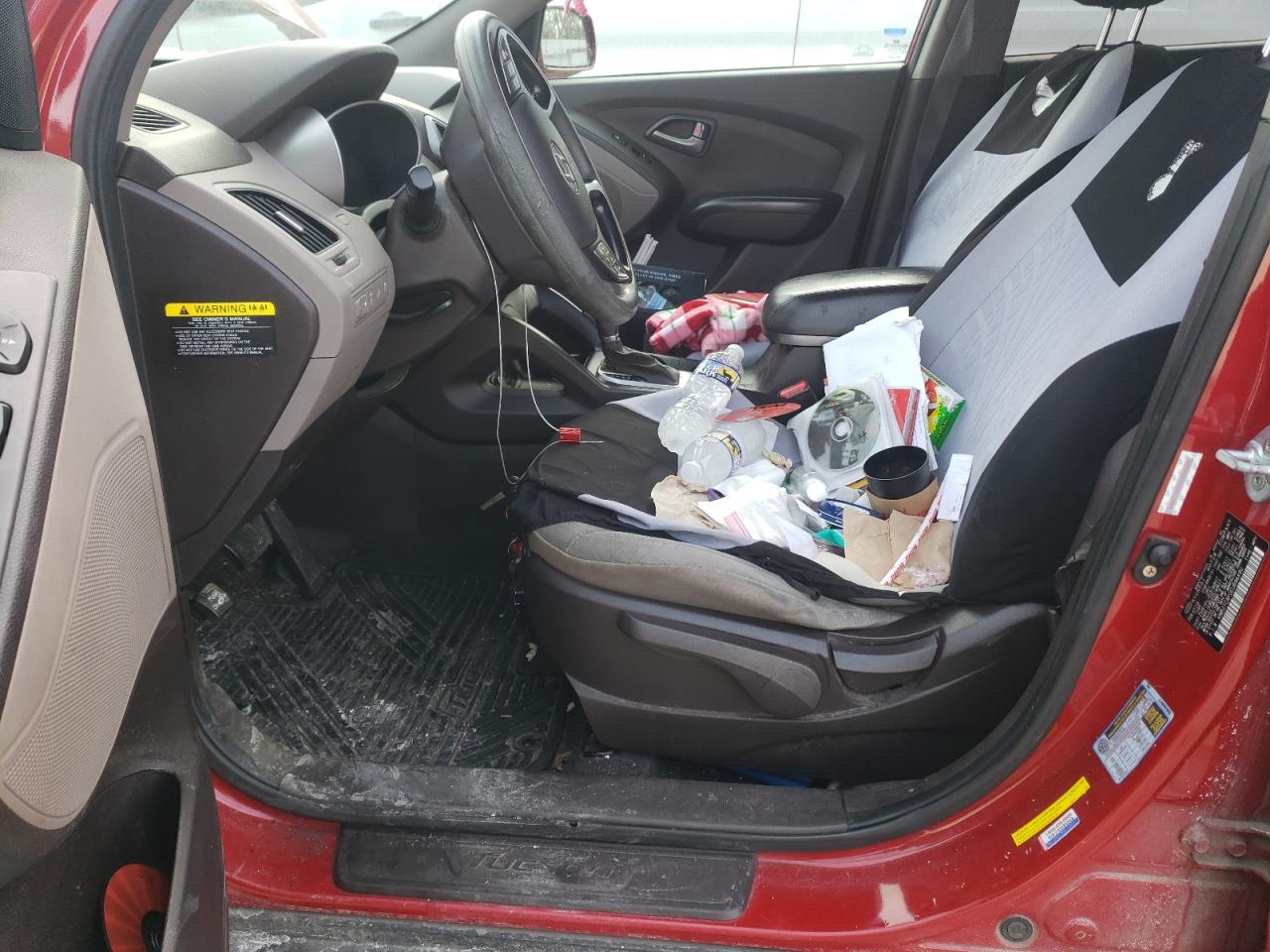 2014 Hyundai Tucson VIN KM8JTCAF0EU896490 Copart auction photo, front end damage thumbnail 7