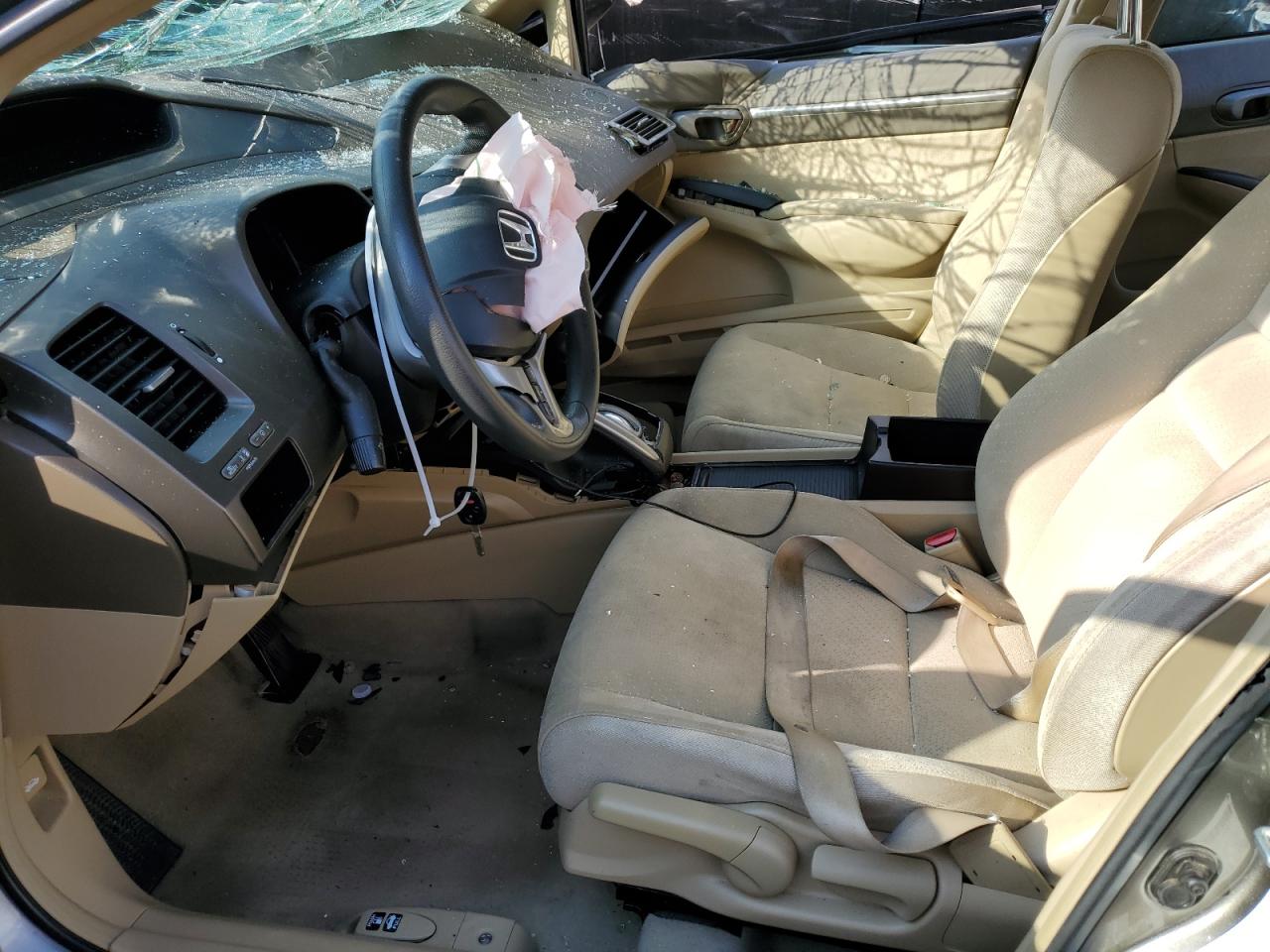 2008 Honda Civic VIN JHMFA36258S014881 Copart auction photo, front end / side damage thumbnail 7