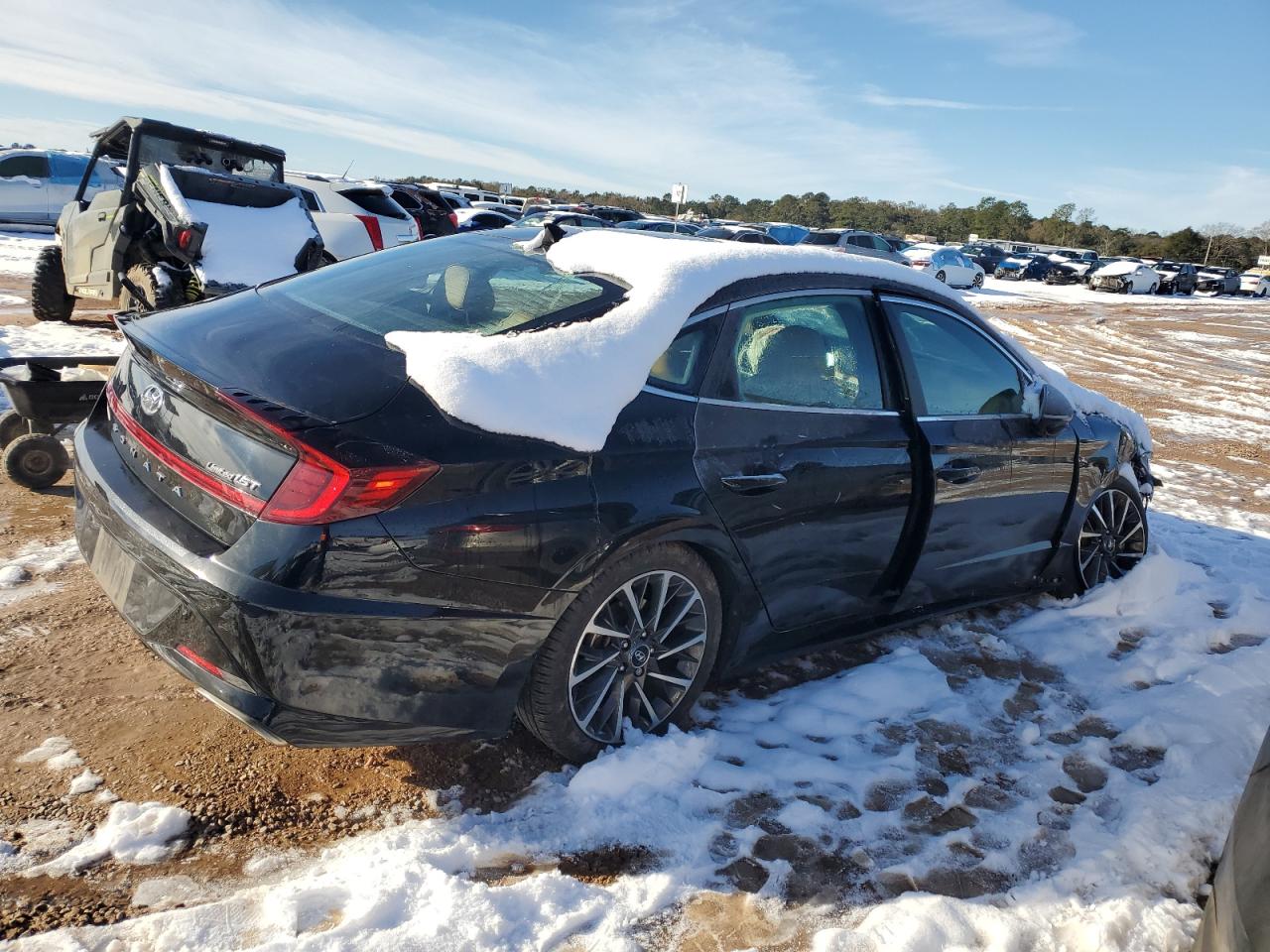 2020 Hyundai Sonata VIN 5NPEH4J20LH013148 Copart auction photo, front end damage thumbnail 3