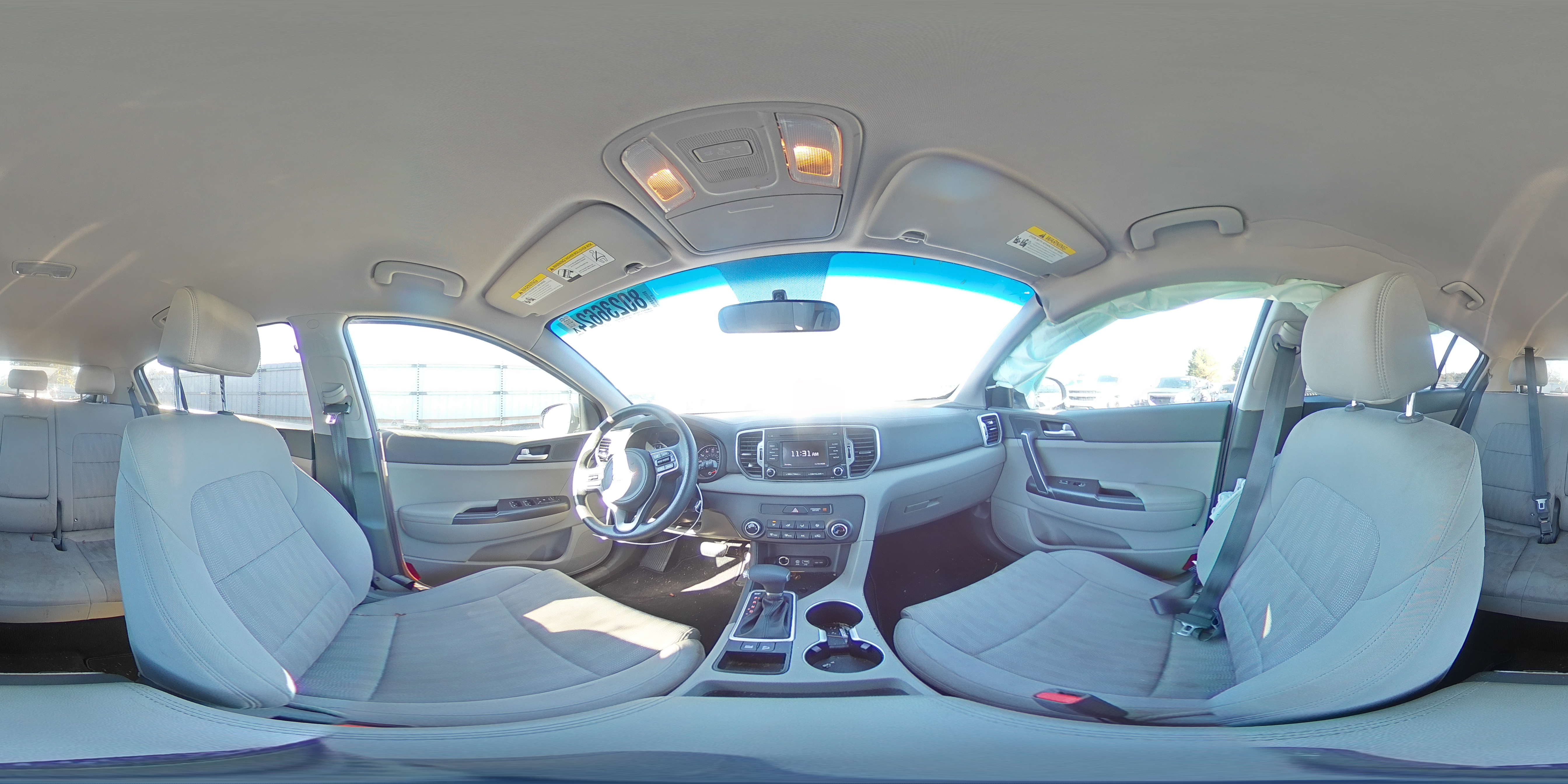 2019 KIA Sportage VIN KNDPM3ACXK7538163 Copart auction photo, front end / undercarriage damage thumbnail 13