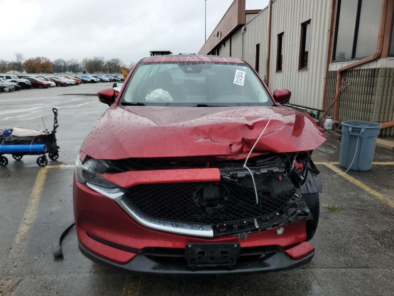 2019 Mazda CX-5 VIN JM3KFBDMXK1696211 Copart auction photo, front end / side damage thumbnail 5