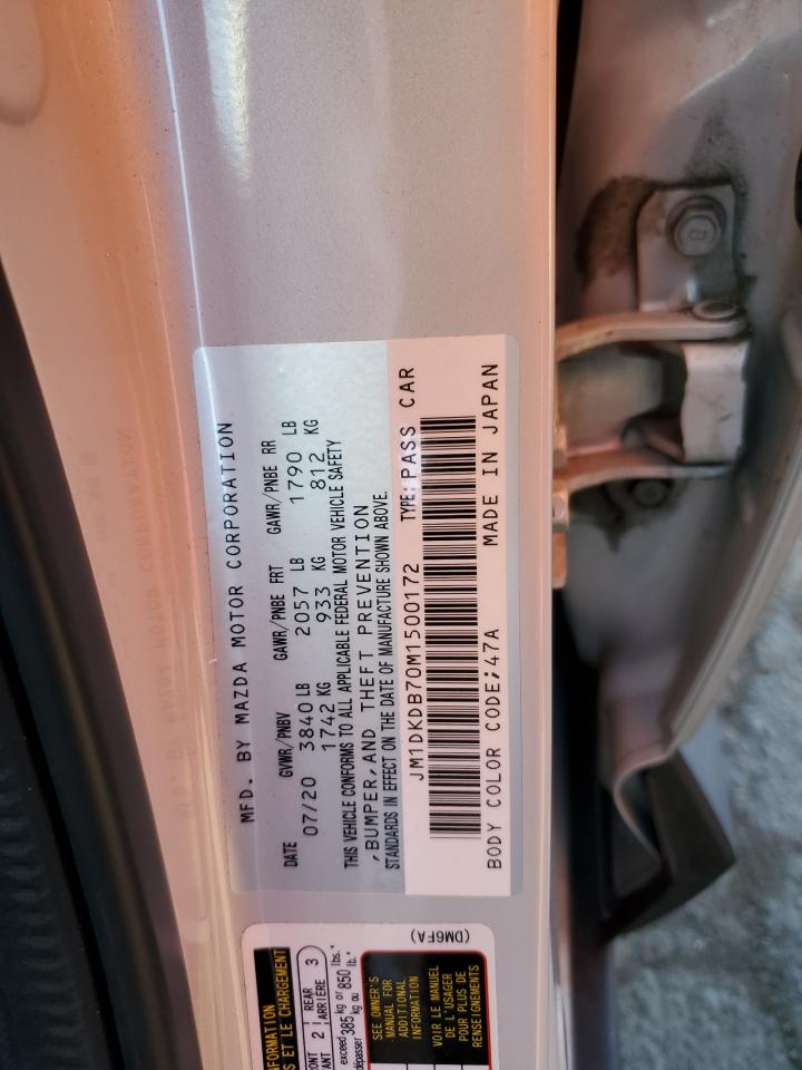 2021 Mazda CX-3 VIN JM1DKDB70M1500172 Copart auction photo, rear end / front end damage thumbnail 13