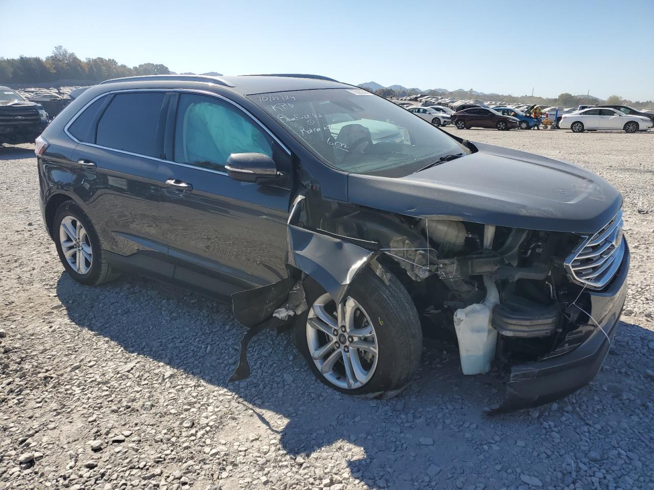 2020 Ford Edge VIN 2FMPK3J96LBA57406 Copart auction photo, front end / side damage thumbnail 4