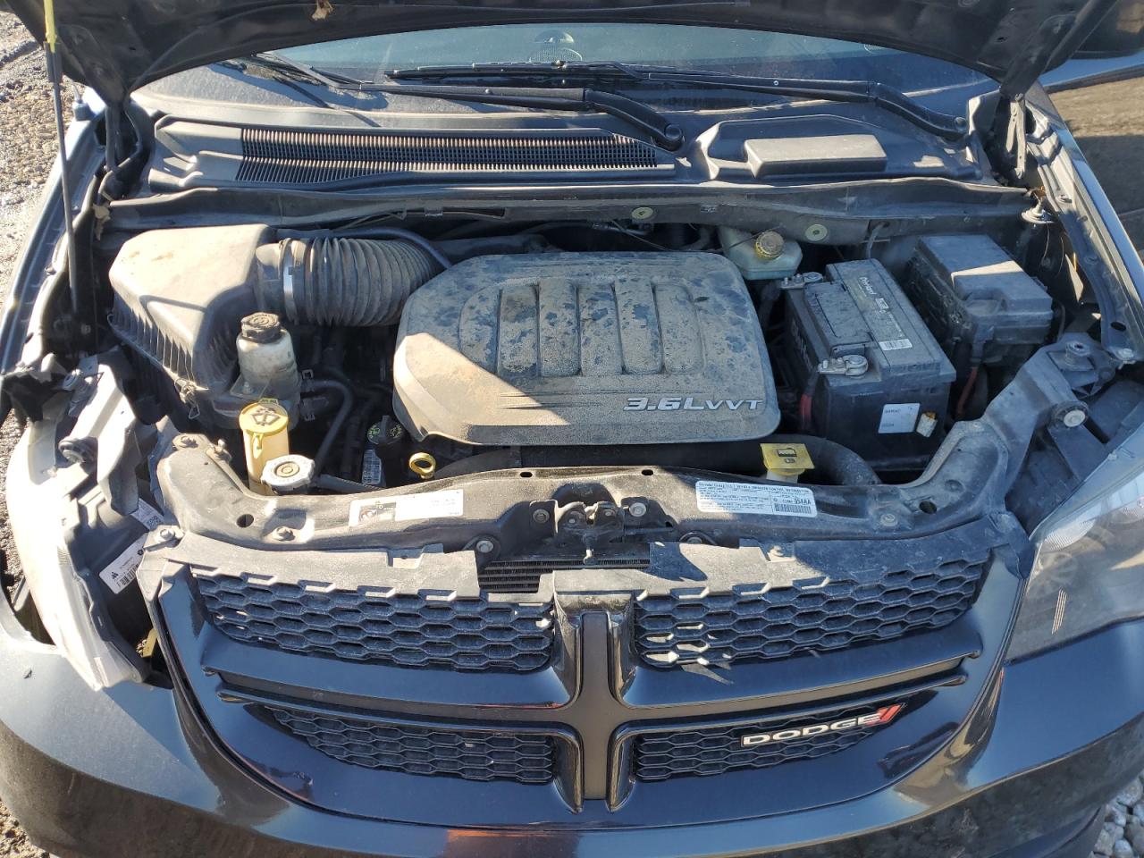 2014 Dodge Caravan VIN 2C4RDGEG8ER114187 Copart auction photo, front end / side damage thumbnail 12