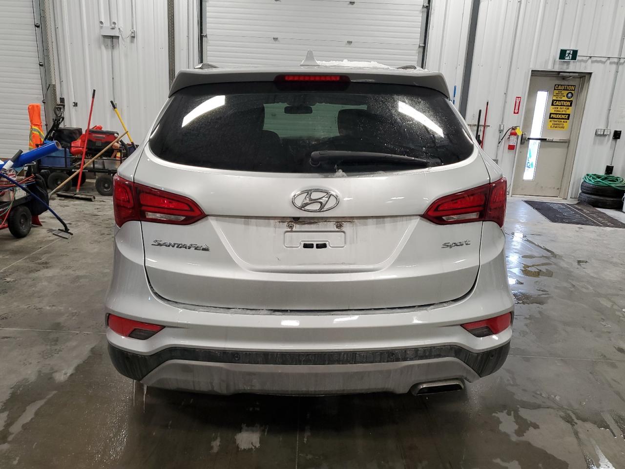 2017 Hyundai Santa Fe VIN 5XYZU3LB2HG449602 Copart auction photo, front end / minor dent/scratches damage thumbnail 6