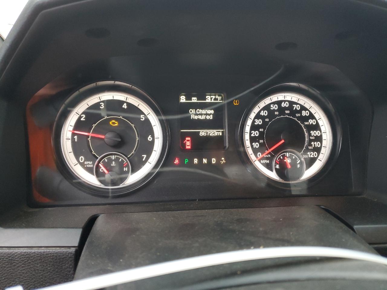 2016 RAM 1500 VIN 1C6RR7YT8GS349398 Copart auction photo, front end / undercarriage damage thumbnail 9