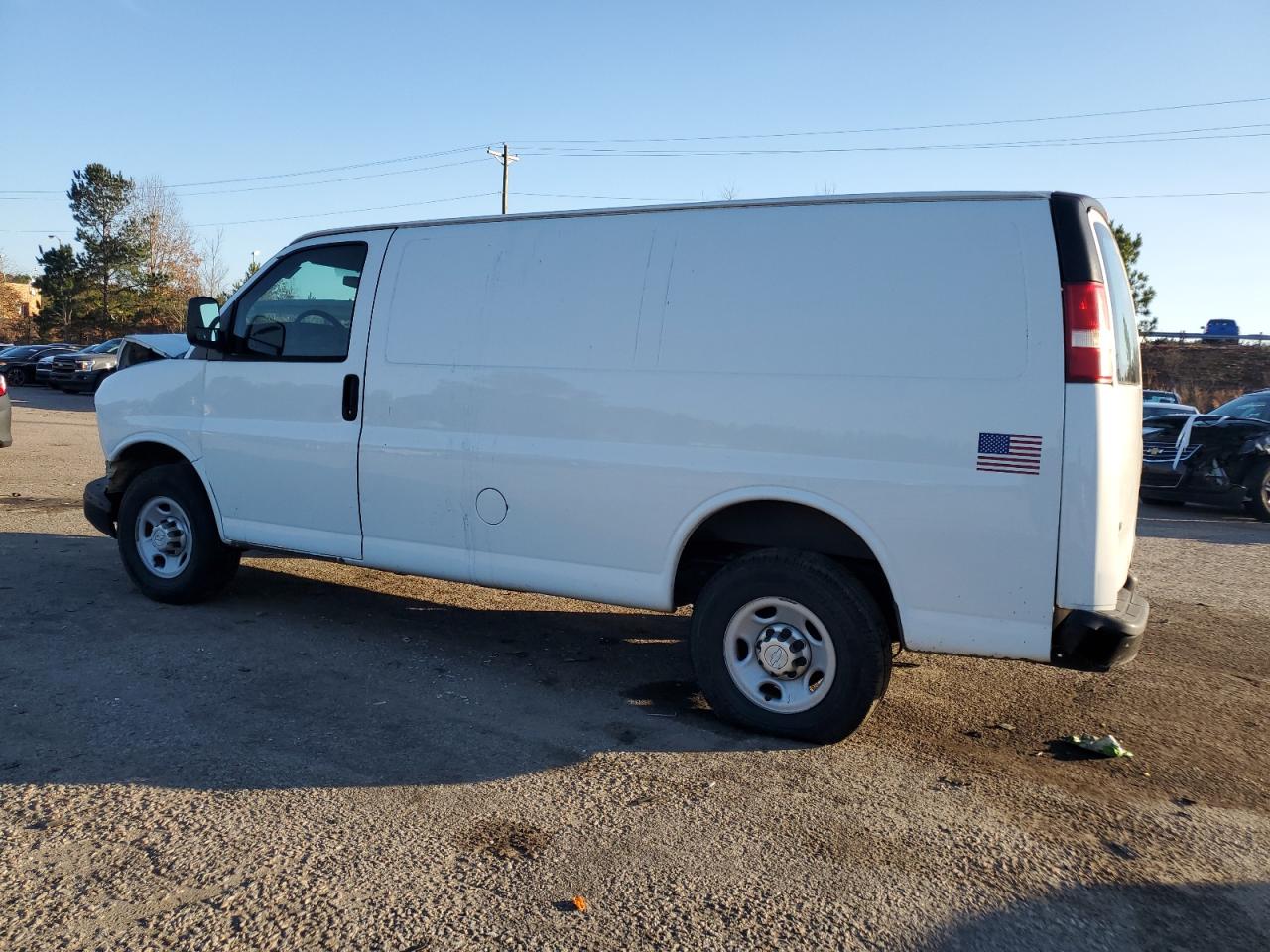 2014 Chevrolet Express VIN 1GCWGFBA6E1211574 Copart auction photo, front end / rear end damage thumbnail 2