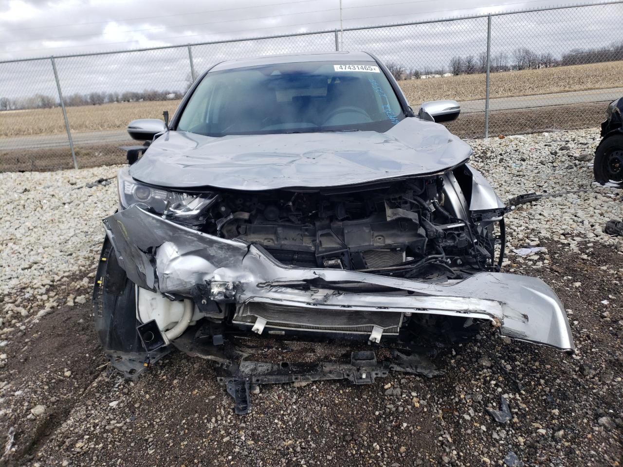 2019 Honda CR-V VIN 7FARW2H5XKE009895 Copart auction photo, front end / side damage thumbnail 5