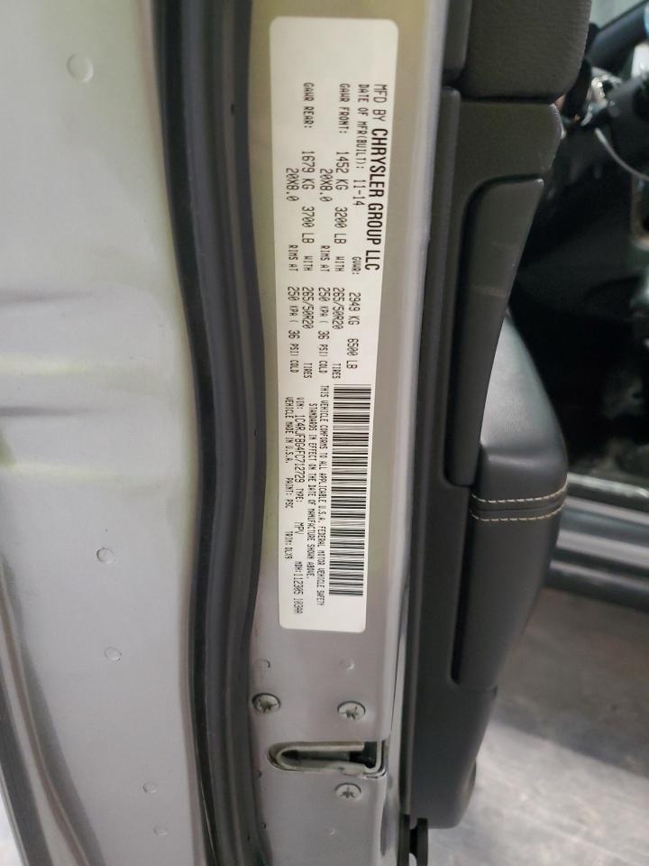 2015 Jeep Grand Cherokee VIN 1C4RJFBG4FC712729 Copart auction photo, front end damage thumbnail 13