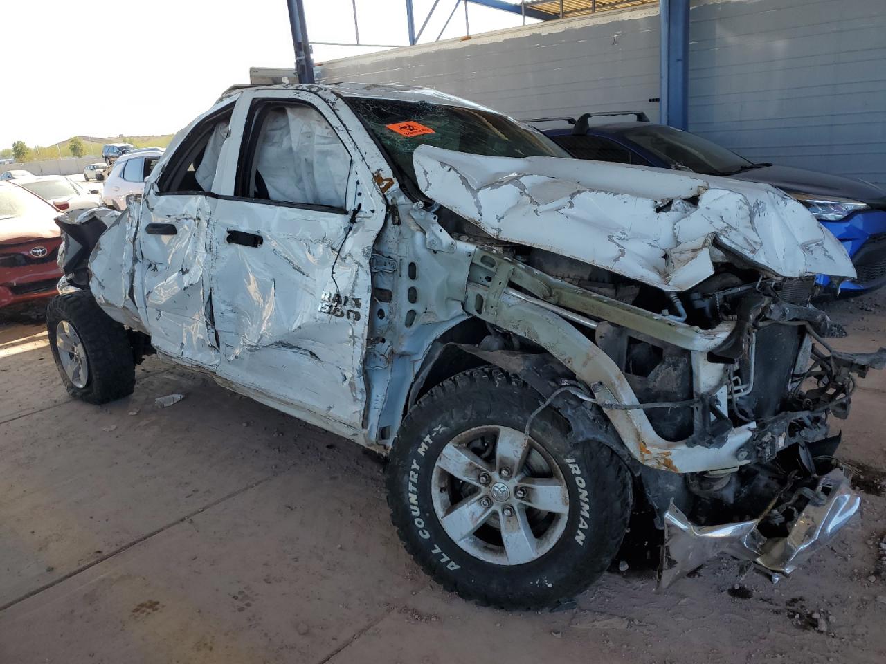 2016 RAM 1500 VIN 1C6RR7FT2GS213576 Copart auction photo, rollover damage thumbnail 4
