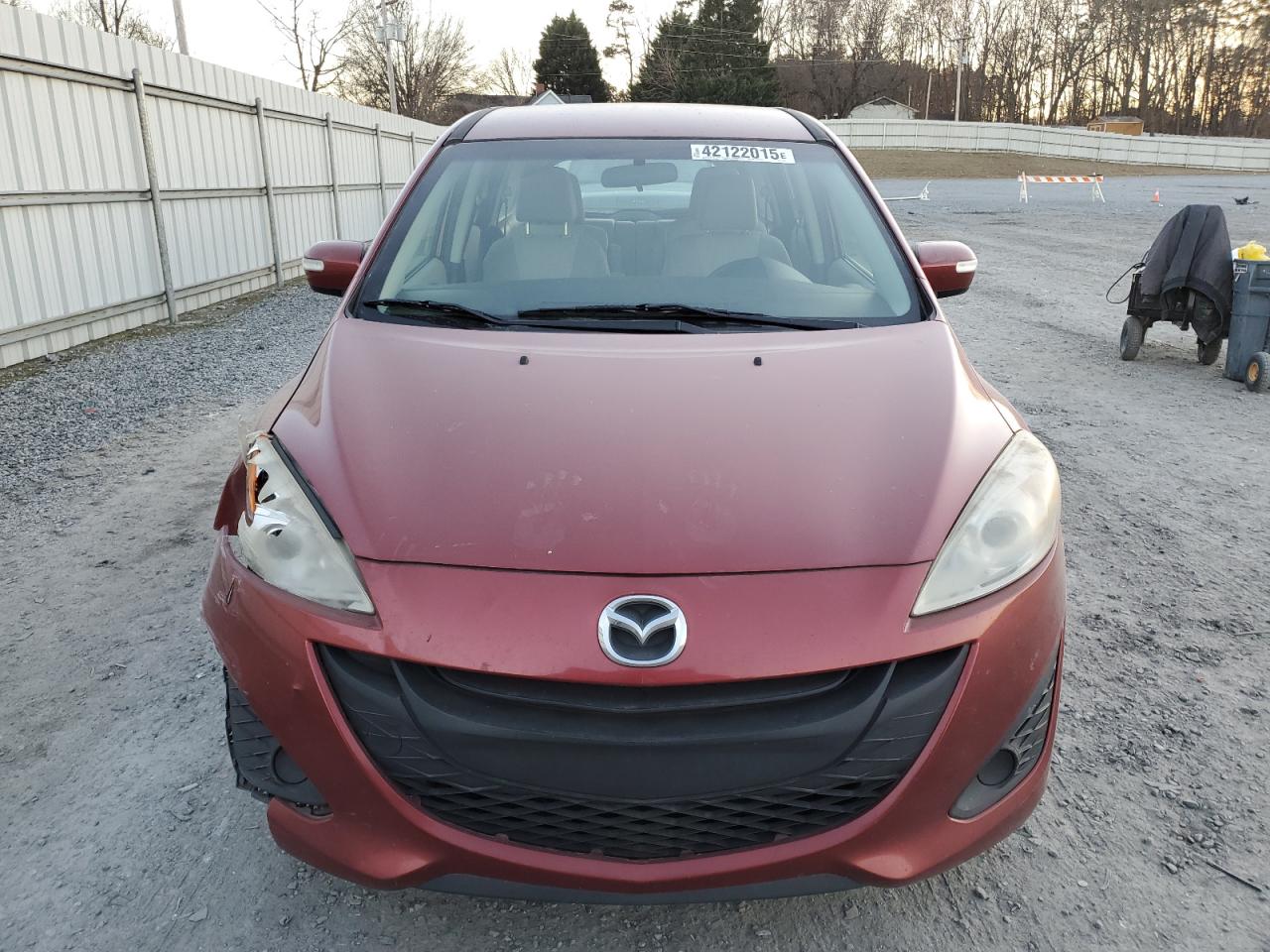 2013 Mazda 5 VIN JM1CW2BL2D0147179 Copart auction photo, front end / minor dent/scratches damage thumbnail 5