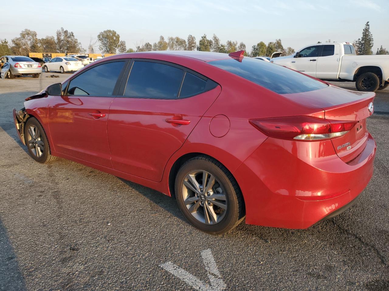 2018 Hyundai Elantra VIN 5NPD84LF0JH346040 Copart auction photo, front end damage thumbnail 2