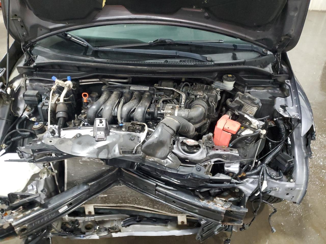 2015 Honda Fit VIN 3HGGK5H8XFM703497 Copart auction photo, front end damage thumbnail 13