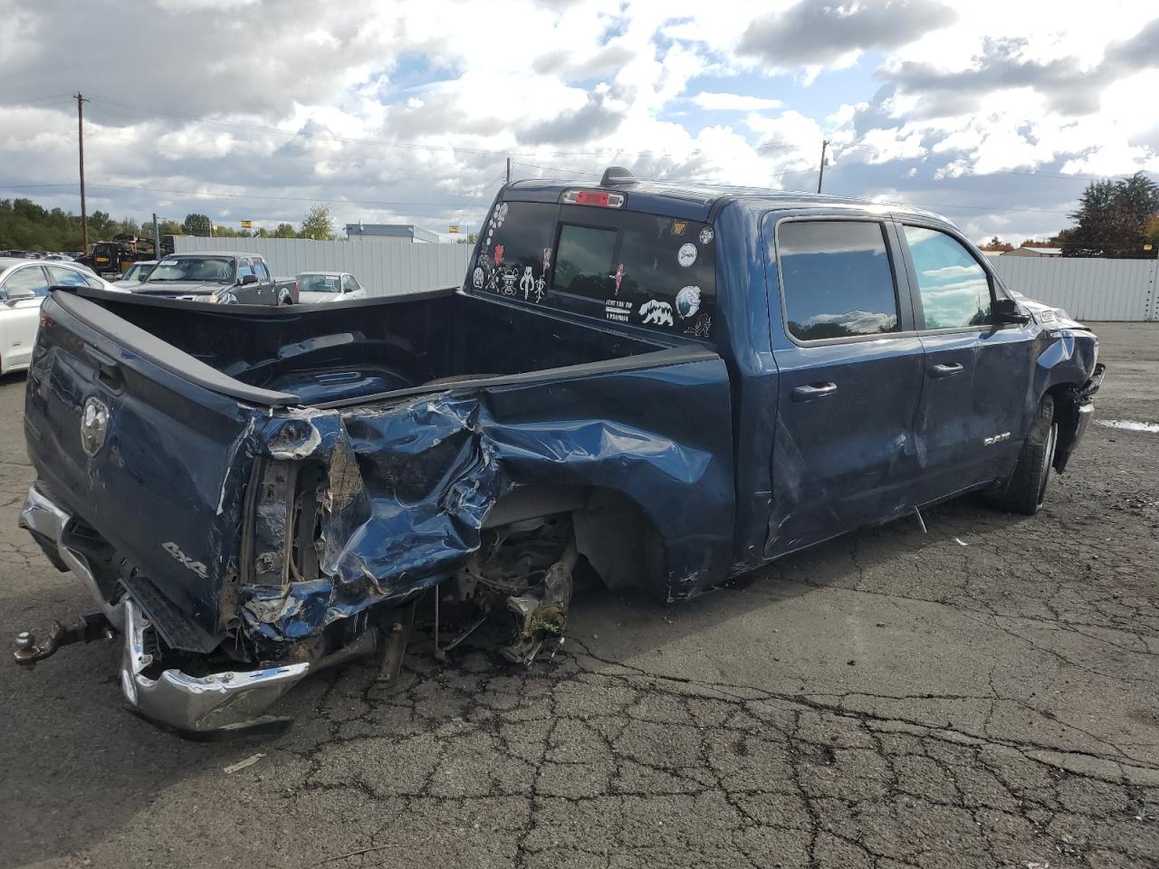 2021 RAM 1500 VIN 1C6SRFFM0MN723858 Copart auction photo, biohazard/chemical / all over damage thumbnail 3
