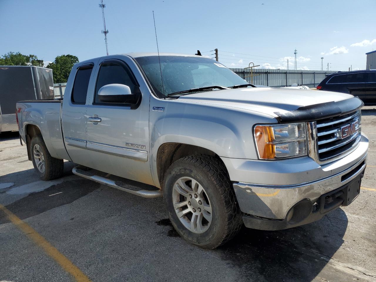 2011 GMC Sierra VIN 1GTR2VE30BZ179222 Copart auction photo, hail / rear end damage thumbnail 4