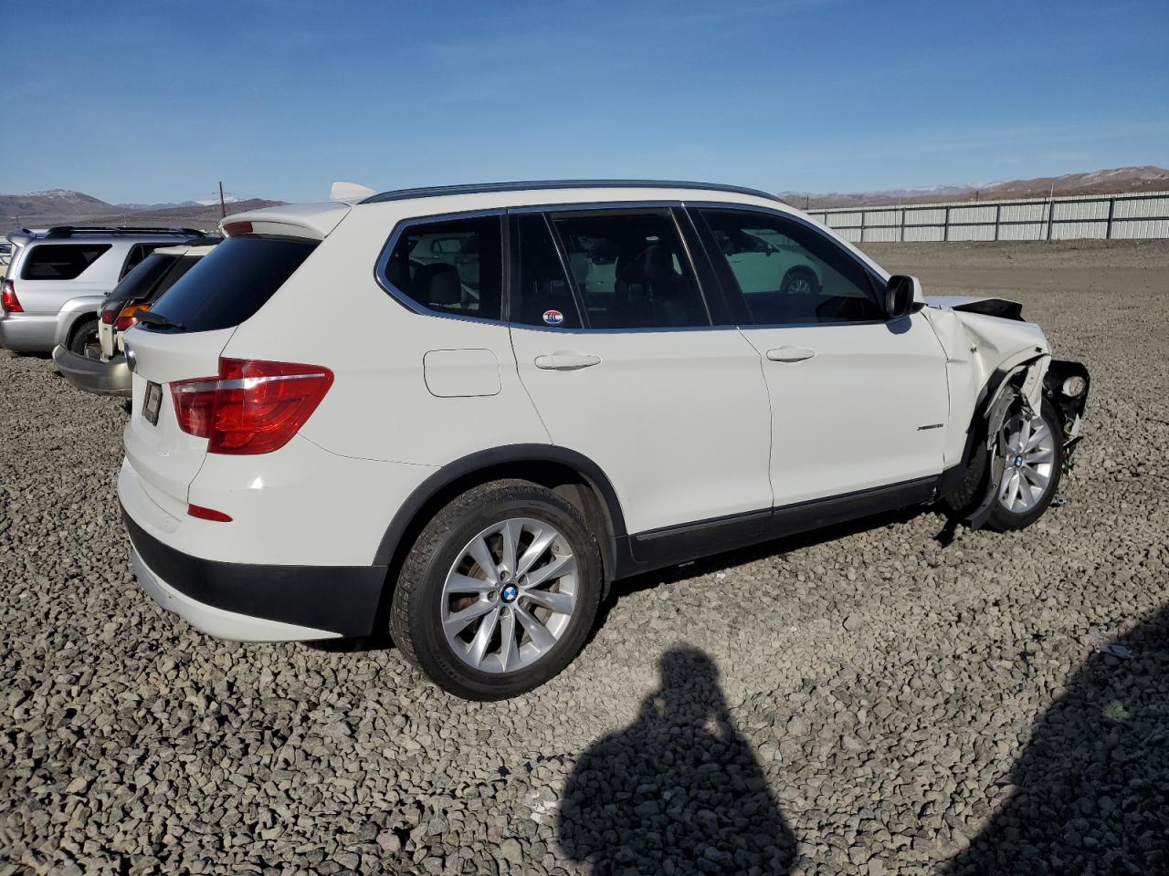 2012 BMW X3 VIN 5UXWX5C51CL717874 Copart auction photo, front end / minor dent/scratches damage thumbnail 3