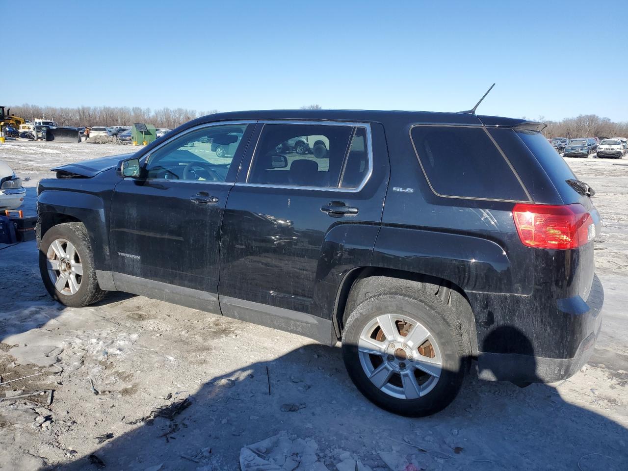 2013 GMC Terrain VIN 2GKALMEK6D6421204 Copart auction photo, front end / side damage thumbnail 2