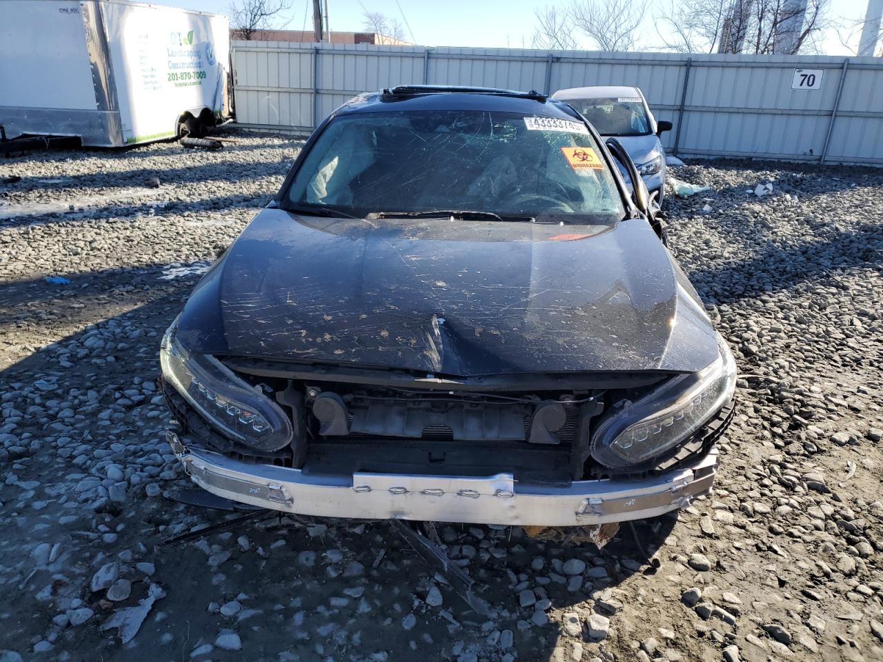 2019 Honda Accord VIN 1HGCV2F91KA012253 Copart auction photo, all over damage thumbnail 5