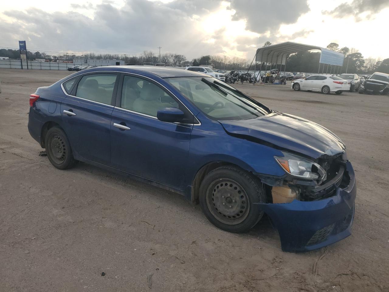 2016 Nissan Sentra VIN 3N1AB7AP8GY214661 Copart auction photo, front end / side damage thumbnail 4