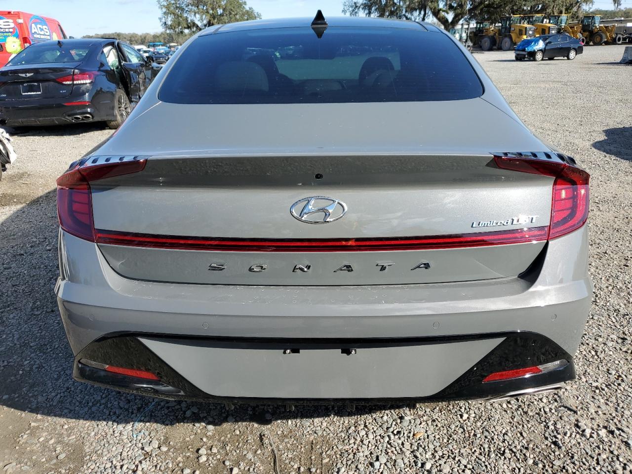 2022 Hyundai Sonata VIN KMHL34J26NA169884 Copart auction photo, front end / side damage thumbnail 6
