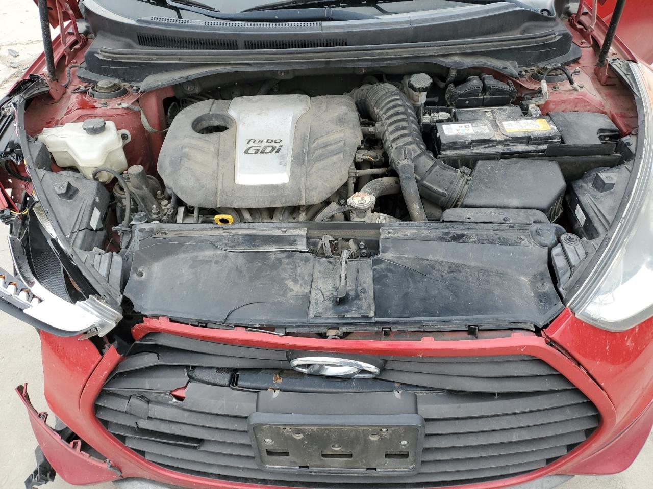 2015 Hyundai Veloster VIN KMHTC6AE0FU232337 Copart auction photo, front end damage thumbnail 11