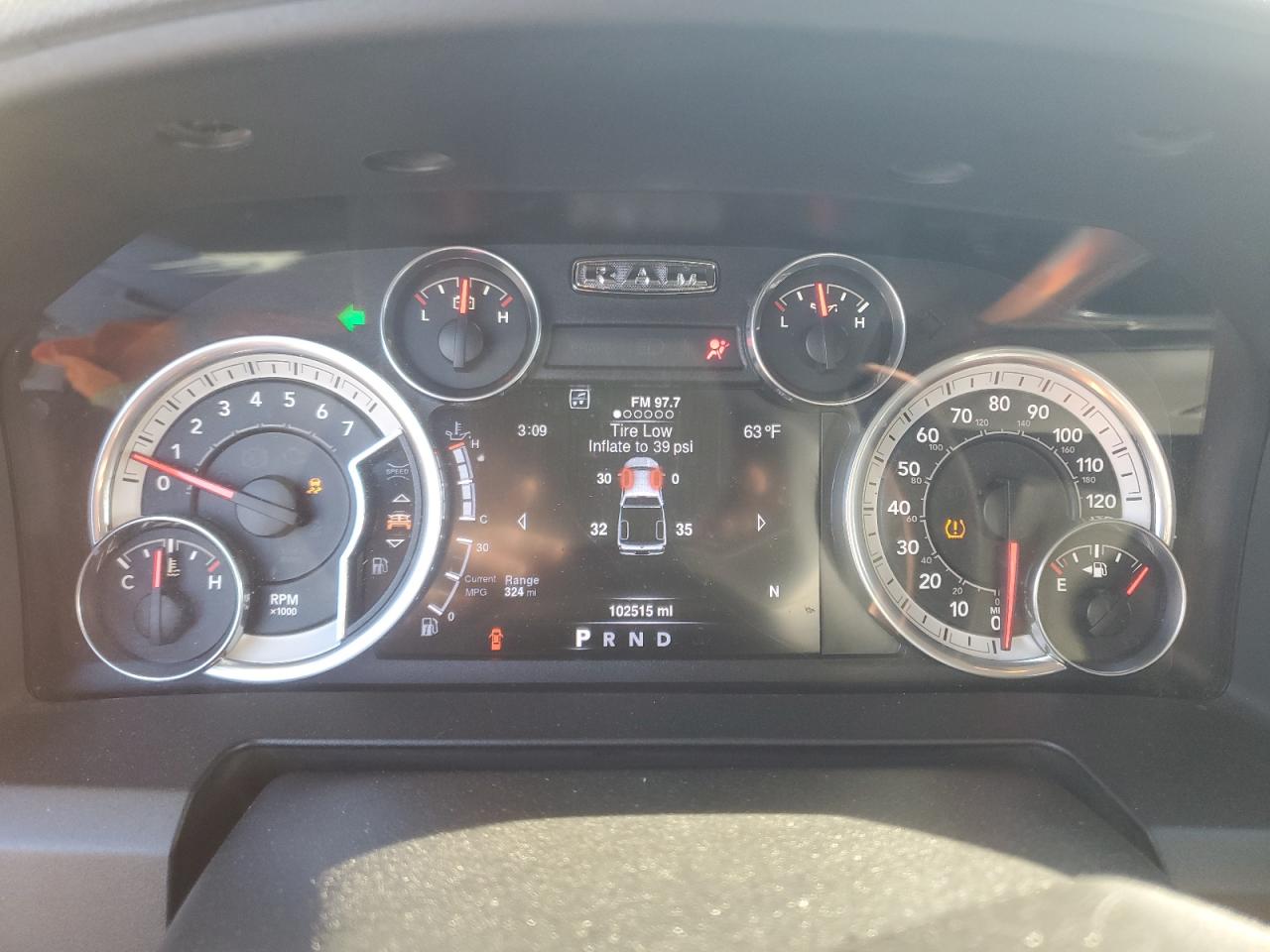 2016 RAM 1500 VIN 3C6RR6LT0GG315416 Copart auction photo, front end damage thumbnail 9